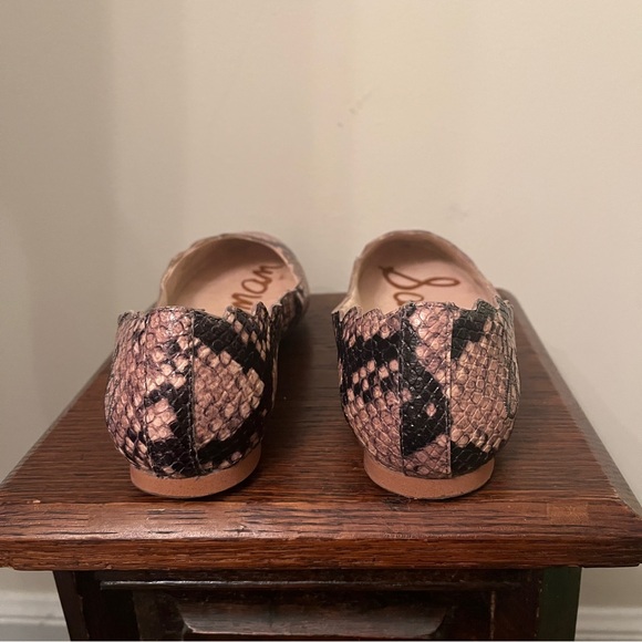 Sam Edelman Snake Print Leather Augusta Ballet Flats - Picture 6 of 7